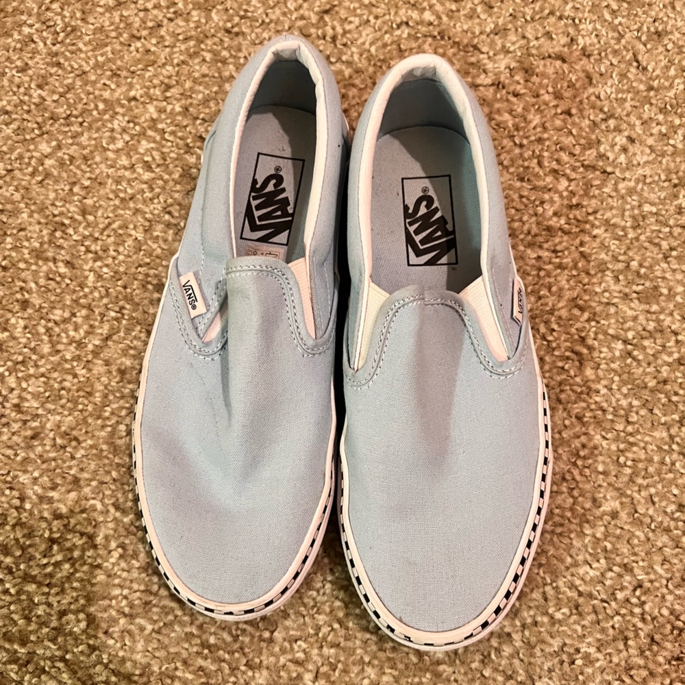 Vans Sky Blue Slip-On Shoes